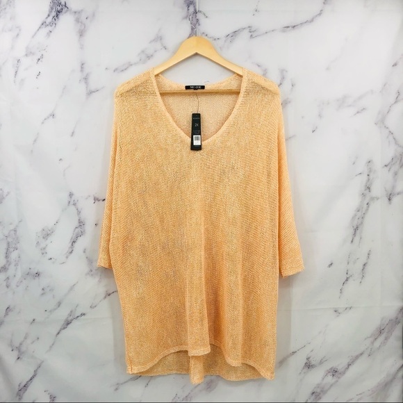 C017 NIC+ZOE Sunkissed Sheer Linen Blend Pullover Top - Picture 3 of 7